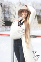 Joey FIRE- The Hippie Joey Co. Winter Baby Carrier, Scarf, Fleece Baby Wrap